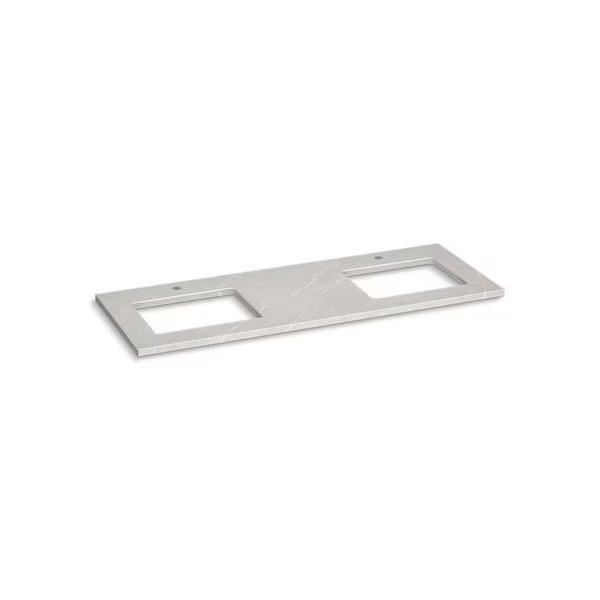 Quartz 61 Top W/ 2 Rect Um Cutout Ws, Kohler, Mfr#: 28255-ESR